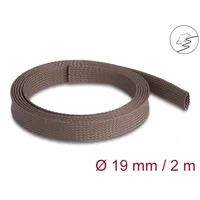 DeLock 20899 20899 Geflechtschlauch Braun Polyester 2m 1St.
