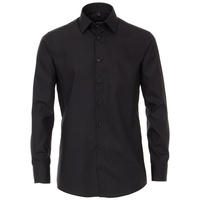 Venti Businesshemd VENTI Businesshemd uni schwarz 37