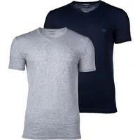 Emporio Armani 111648 Cc722 Kurzarm-t-shirt Mit V-ausschnitt - Navy