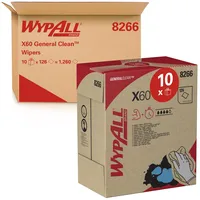 WypAll X60 Reinigungstücher 8266 – Reinigungstücher – 10 Pop-Up-Boxen