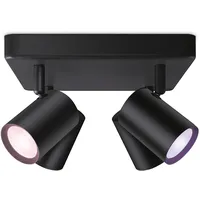 WIZ IMAGEO 4er Spots Deckenleuchte Tunable White&Color 1380lm Schwarz