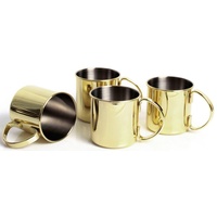 Echtwerk 4er-Set: Cocktail-Becher in Gold - 480 ml