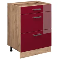 Vicco Küchenunterschrank R-Line 60 cm mit Schubladen, ohne Arbeitsplatte