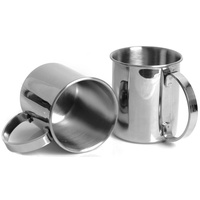 Echtwerk Moscow Mule Becher Set aus Edelstahl (2tlg, Silber,