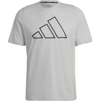 Adidas Herren Shirt TI 3BAR TEE, LGSOGR, M