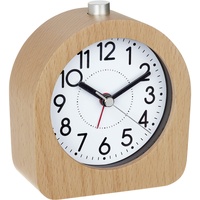 TFA Dostmann 60.1038.05 Quarz Wecker Buche Alarmzeiten 1