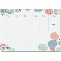 Sigel JS101 Papier-Schreibtischunterlage zum Abreißen, Wochenplaner A3, 30 Blatt,