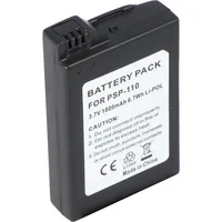 AccuCell Li-Ion-Akku 1800mAh 3.7V für Spielkonsole wie Sony PSP-110,