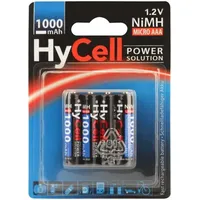 HyCell NiMH-Akku Typ 1000 Micro 800mAh 4er-Blister,