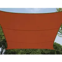 Perel Sonnensegel Terrakotta Quadratisch 3,6 x 3,6 m