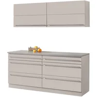 WIHO KÜCHEN Küche »Chicago«, ohne E-Geräte, Gesamtbreite 180 cm