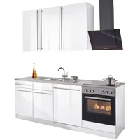 WIHO KÜCHEN Küchenzeile »Chicago«, ohne E-Geräte, Breite 220 cm