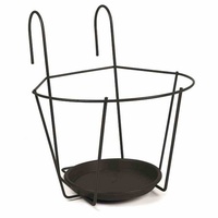 Jardifer Blumentopfhalter ø 25 cm, schwarz zum Einhängen