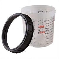3M PPS Becher mit Schraubring, 0,17 l