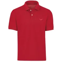 TRIGEMA Poloshirt TRIGEMA Poloshirt DELUXE Piqué (1-tlg) rot M