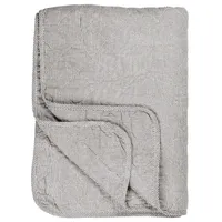 Ib laursen Quilt gestreift 180 x 130 cm, grau/weiss