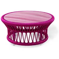Casa Padrino Luxus Gartentisch Lila Ø 70 x H.