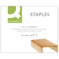 Q-Connect Heftklammern 24/6 verkupfert 1000 St.