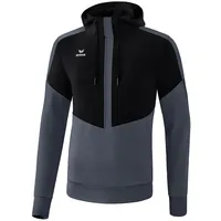 Erima Squad Hoodie black/slate grey 164