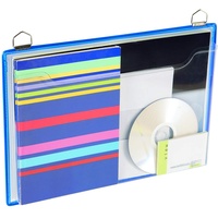 Tarifold 354101 tview Broschrenmappe, DIN A4, Querformat, blau