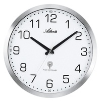 Atlanta Funk-Wanduhr 30 cm 4371/0 silber/weiß