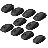 Logitech B100 Optical Maus Kabelgebunden, schwarz) 10er Pack
