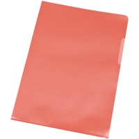 Q-Connect KF00306 Sichthülle, A4, 100 Stück genarbt rot