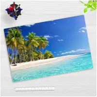Cover-your-desk.de Schreibtischunterlage Palmen am Meer, (L)60 x (B)40 |
