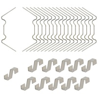 KEAYOO 100 x Gewächshausklammern Extra Dick 1,6mm Rostfrei Edelstahl