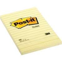 Post-it Haftnotizen, 76 x 76 mm, liniert gelb