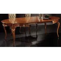 Casa Padrino Luxus Barock Esstisch Braun / Gold -