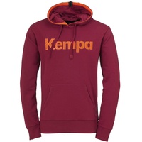 Kempa Graphic Hoodie deep rot, 140