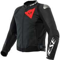 Dainese Sportiva, Lederjacke - Matt-Schwarz/Matt-Schwarz - 52