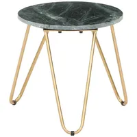 VidaXL Couchtisch Grün 40×40×40 cm Echtstein in Marmoroptik