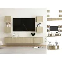 VidaXL 6-tlg. TV-Schrank-Set Sonoma-Eiche Holzwerkstoff