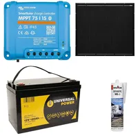 A-TroniX Solaranlage Wohnmobil 220W mit 120Ah Batterie und MPPT