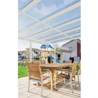 Gutta Terrassendach Premium 611 x 406 cm weiß /