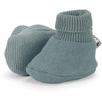 Sterntaler Unisex Baby GOTS Strick-Schuh, Grün, 15/16