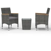VidaXL Bistro-Set 3-tlg. Grau
