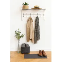 Moebel-direkt-online Wandgarderobe Emma Schwarz