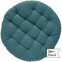 REDBEST Stuhlkissen rund 2er-Pack in petrol | Gr.: onesize