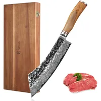 Wakoli Damast Blockmesser Hakata Bocho I 22,5cm Klinge I