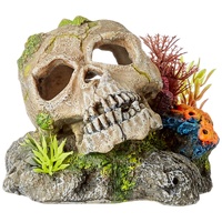 Nobby Aqua Ornaments TOTENKOPF mit Pflanzen 13,5 x 13,5