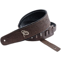 Ortega (OSBY-2) Gitarrengurt Echtleder, Byzantine Cocoa