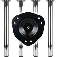 BMB Tischbein-Set VA-Eff.60mm H.870mm Platten-Befestigung