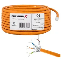 Premium X CAT 7 Netzwerkkabel 25m LAN Kabel Simplex