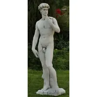Casa Padrino Jugendstil Garten Deko Skulptur Grau 33 x