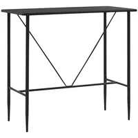 VidaXL Bartisch Schwarz 120 x 60 x 110 cm