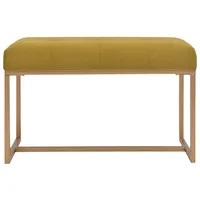 VidaXL Bank 80 cm Senfgelb Samt