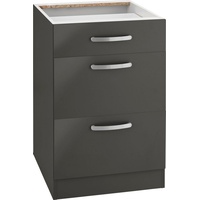 WIHO KÜCHEN Unterschrank »Kansas«, 50 cm breit, mit 2